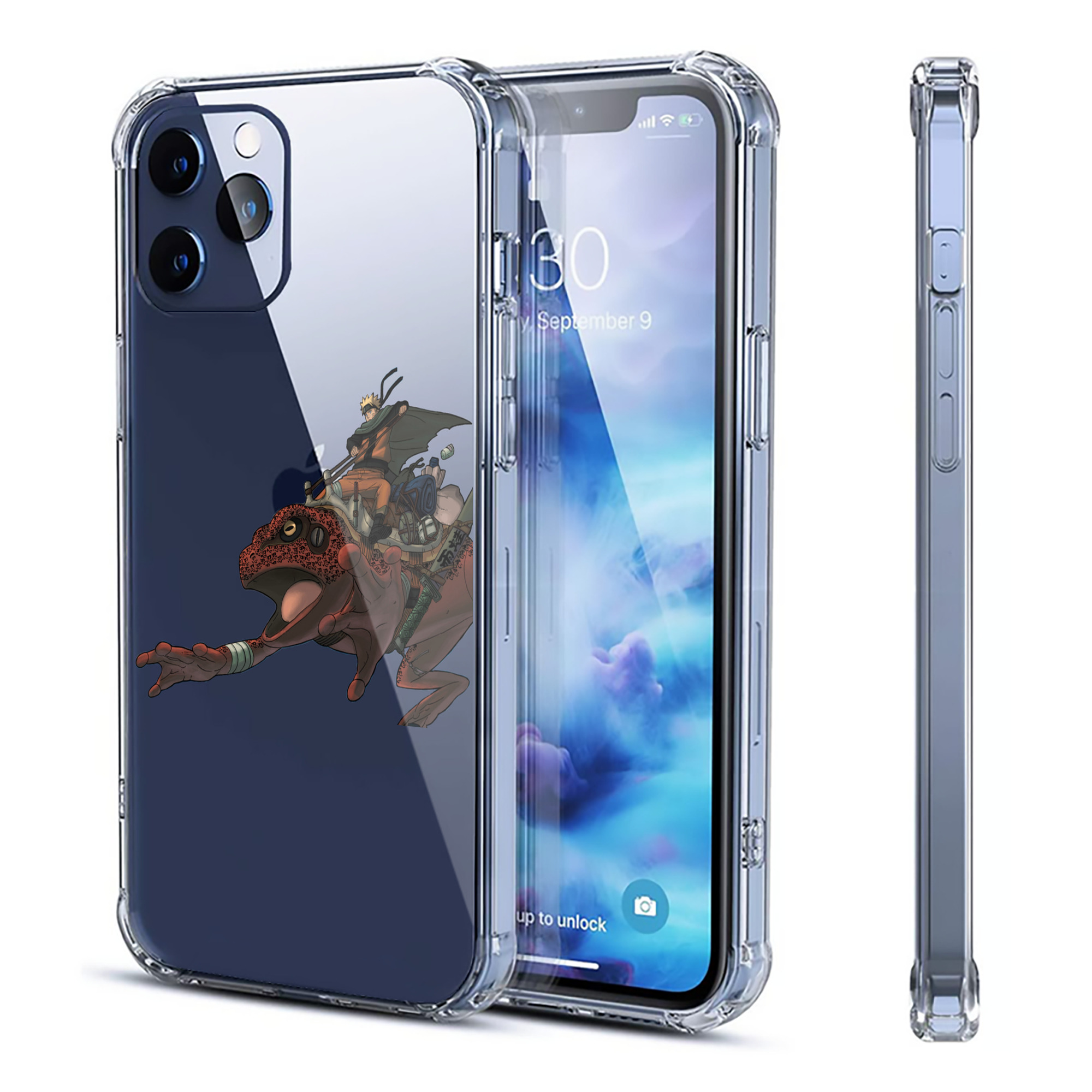 （画像用） NARUTO -ナルト- うずまき ナルト Uzumaki Naruto 【iPhone 12シリーズ対応】透明スマホケース（クリアソフトケース）